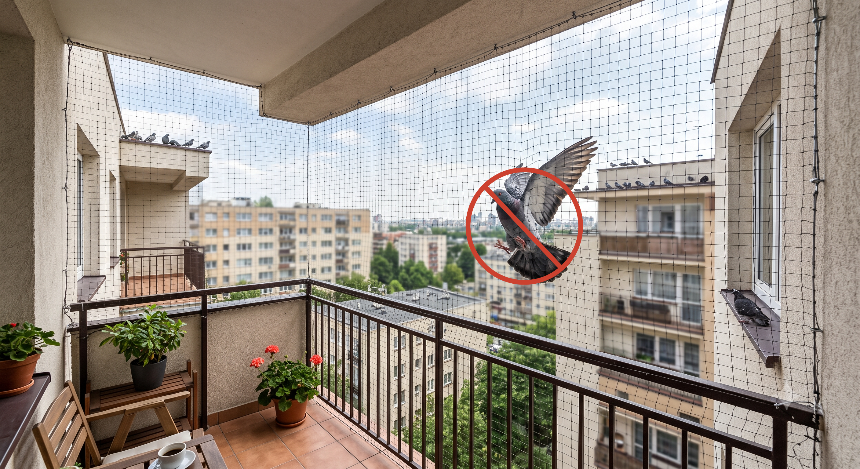 Pigeon safety net