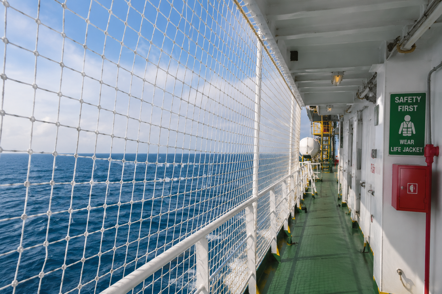 Ship safety nets in Chennai